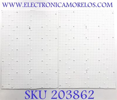 KIT DE LED'S PARA TV SAMSUNG 8K ( 10 PZ ) / NUMERO DE PARTE BN41-02825A / BN97-18029A / BN4102825A / 02825A / BN9718029A / 18029A / DFVC2130 / NB14300000 / 011006463327 / PANEL CY-TA075JLAV1H / MODELO QN75QN900AFZXA AA01